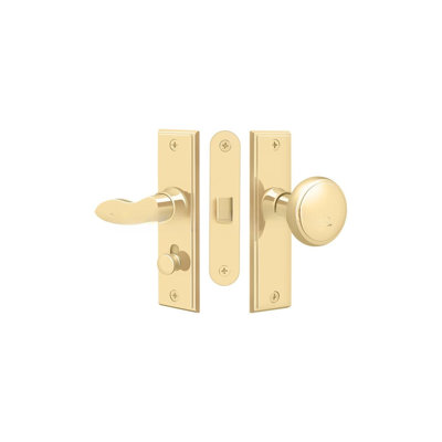 Deltana SDML334CR003 Storm Door Latch, Square, Mortise Lock in PVD Polished Brass