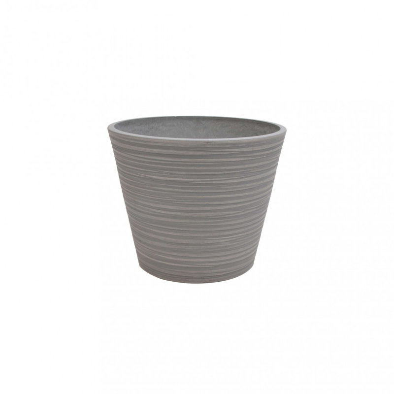Aspazia Synthetic Fiber Floor Vase, Grey
