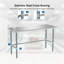Table ouverte en acier inoxydable-1745305154