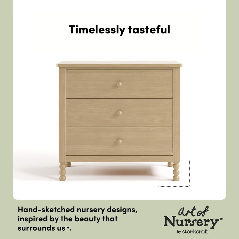 Rio 3 Drawer Chest With Changing Topper, Driftwood
