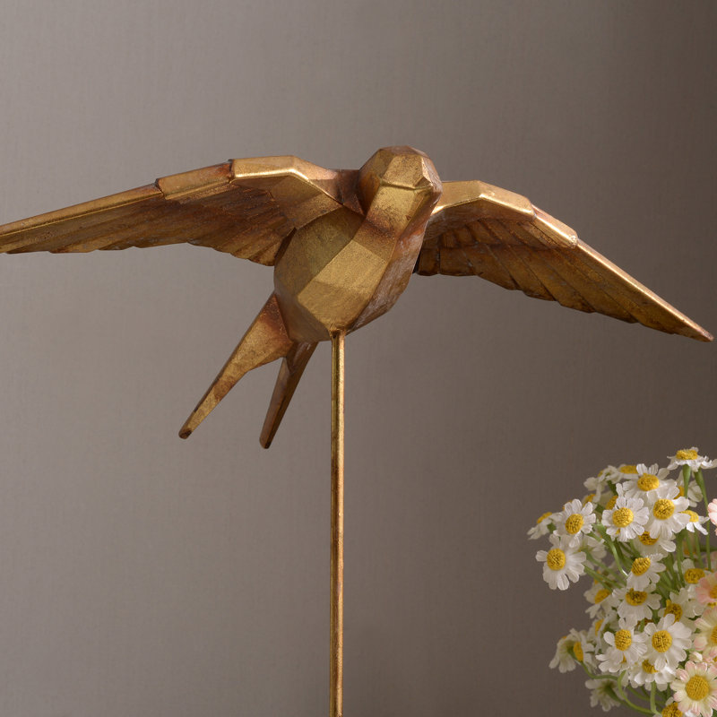 Resin Swallow Statue Home Tabletop Decor