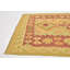 Tapis en laine rouge 3 pi 4 po x 4 pi 10 po one-of-kind à la main noué la new age Elland