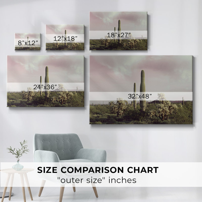 Orgue, tuyau, cactus national, galerie, toile tendue, H 8 po x l 12 po