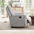 59.8" Wide Modern Chenille Upholstered Manual Reclining Loveseat Sofa-760181674