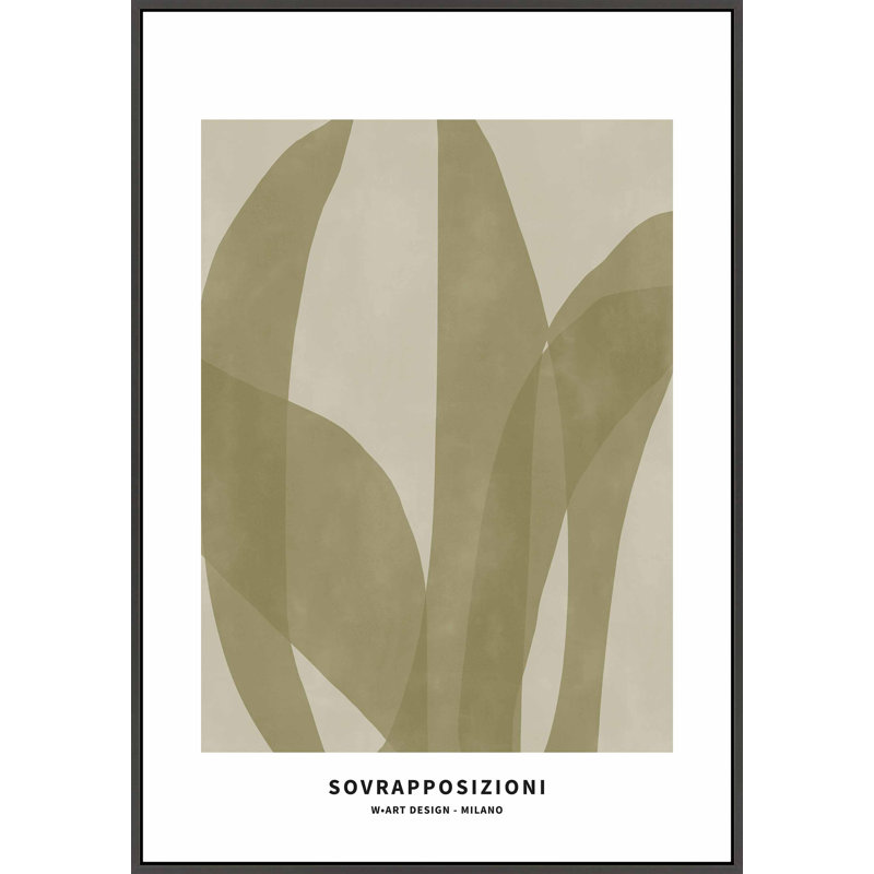 Plants & Flowers Print, Black, 25" H x 17.5" W x 1.25" D