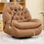 Fauteuil inclinable surdimensionné à bascule pivotant, fauteuil à bascule pivotant et grand fauteuil inclinable avec support pour téléphone-124343491