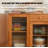 Scandinavian-style Solid Wood & Glass Sideboard