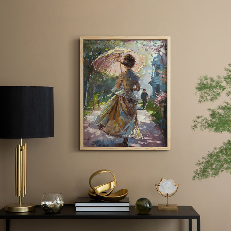 «WOMEN Series DCCX III», reproduction encadrée - bois massif, H 30 po x l 24 po, Naturel