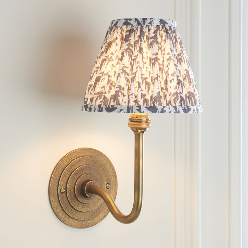 Aletriz Steel Armed Sconce, Brown