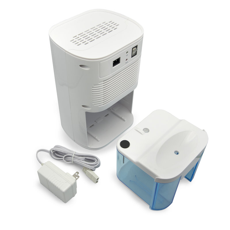 PureDry Mini White Compact Dehumidifier with Removable Water Tank