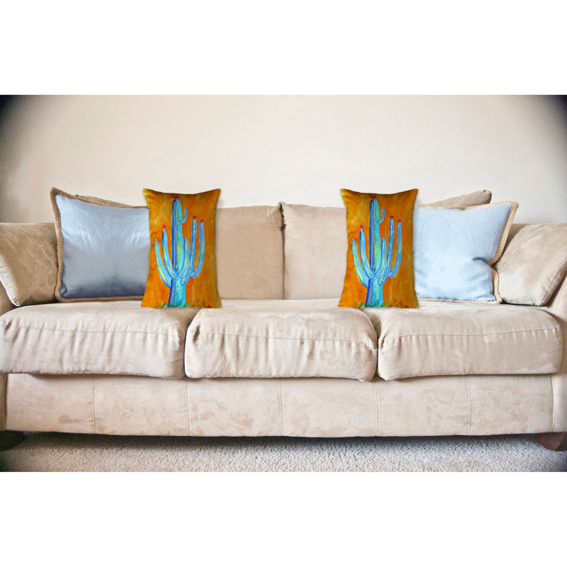  Housse et insert de coussin rectangulaire haut Tall Cactus, 20 po x 16 po