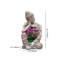 Jardin d'extérieur dormant, statue de Bouddha, sculpture, oxyde de magnésium, pot de fleur, décoration