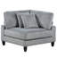 6 modulaires gris - 2 fauteuils sans accoudoirs, sièges d'angle, repose-pieds et coussins magnifiques pour la maison