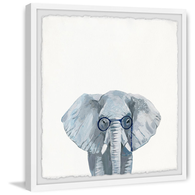 Genius Elephant by Marmont Hill - Single Picture Frame Print, 41cm H x 41cm W