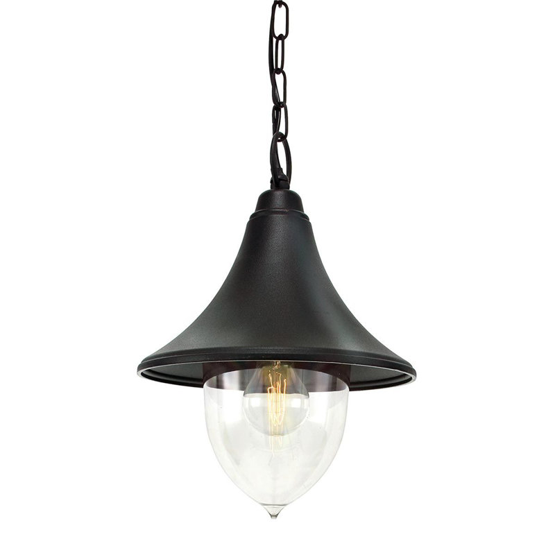 Firenze Outdoor Hanging Lantern, Black