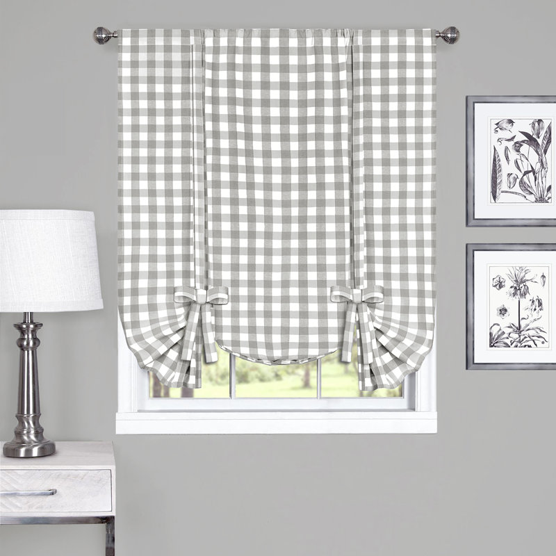 Haylee Semi Sheer Single Curtain Panel, Gray, 42" W x 95" L
