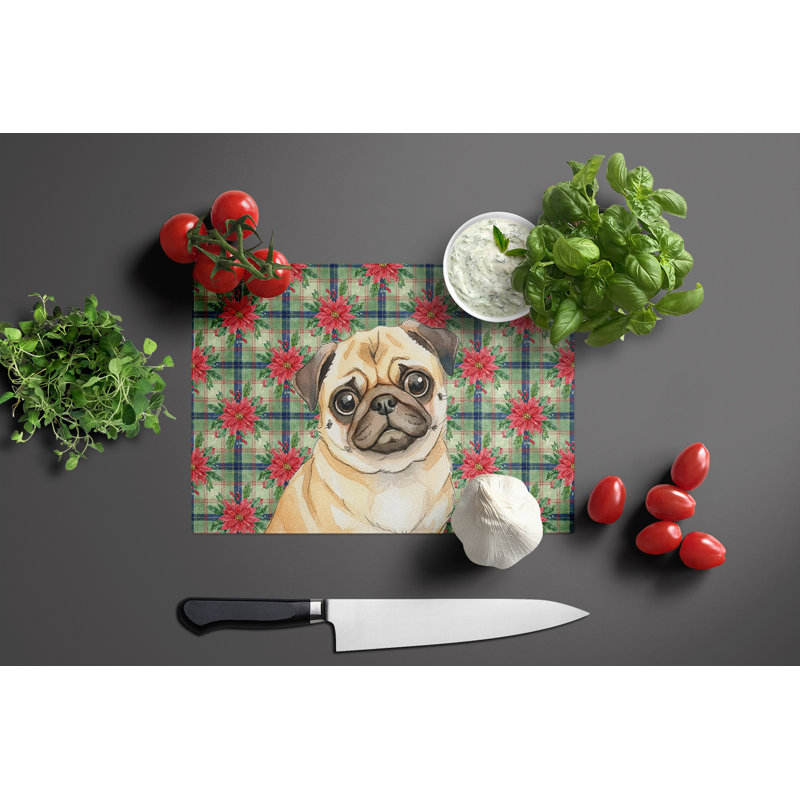 Planche à découper en verre Fawn Pug
