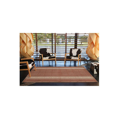 Tapis décoratif lavable à motif géométrique à motif orange
