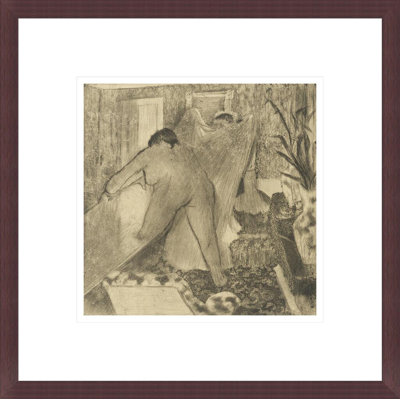 «Leaving the Bath (La sortie du bain)» par Edgar Degas, impression giclée encadrée