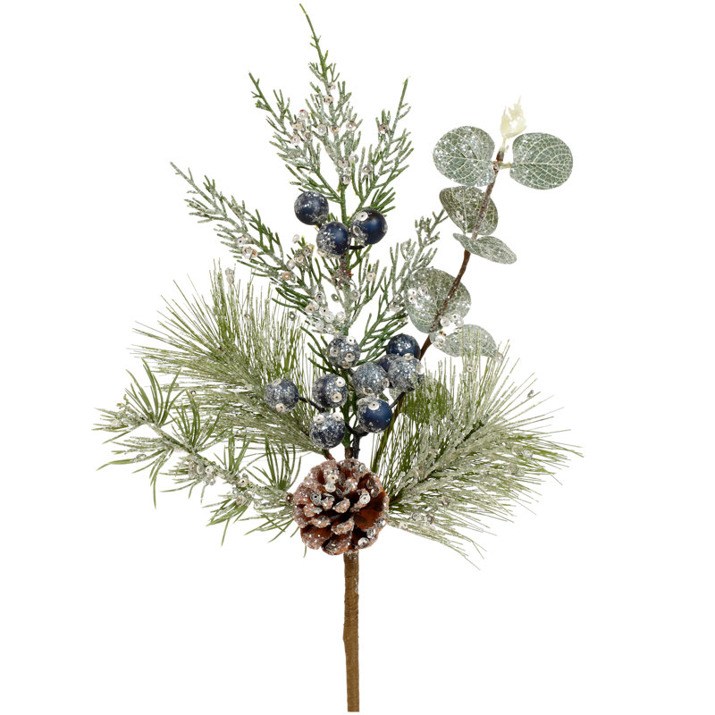 Winter Pinecone Pick - 14 Inches Set Of 12