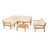 Structure teck / coussin beige sélectionné