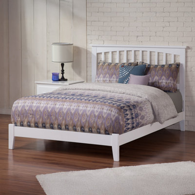 Abingt Solid Wood Foundation Bed 