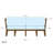 Solid Wood Teak Outdoor Bench