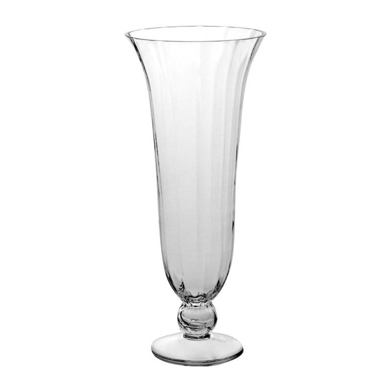 Vase piédestal en verre