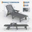 Chaise longue d'extérieur avec 5 dossier réglable Fauteuil de bronzage inclinable avec porte-gobelet-1062347086-1062346928