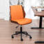 Chaise de bureau rembourrée en similicuir Bryonie-340057850
