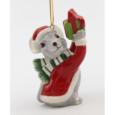 Figurine décorative à suspendre de Noël Mouse