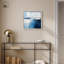 «Layers of Blue Shadowbox Print», art abstrait bleu par Art Remedy-115132515-115132521