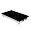 Surface de cuisson à induction, 24 po, 2 brûleurs, surface de cuisson magnétique intégrée de 1800 W, écran tactile DEL, 9 niveaux de chauffage, 110 V