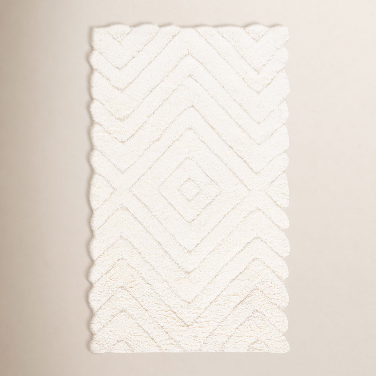 Dabria Hand-Woven Chevron Wool Rug, Rectangle 4' x 6'