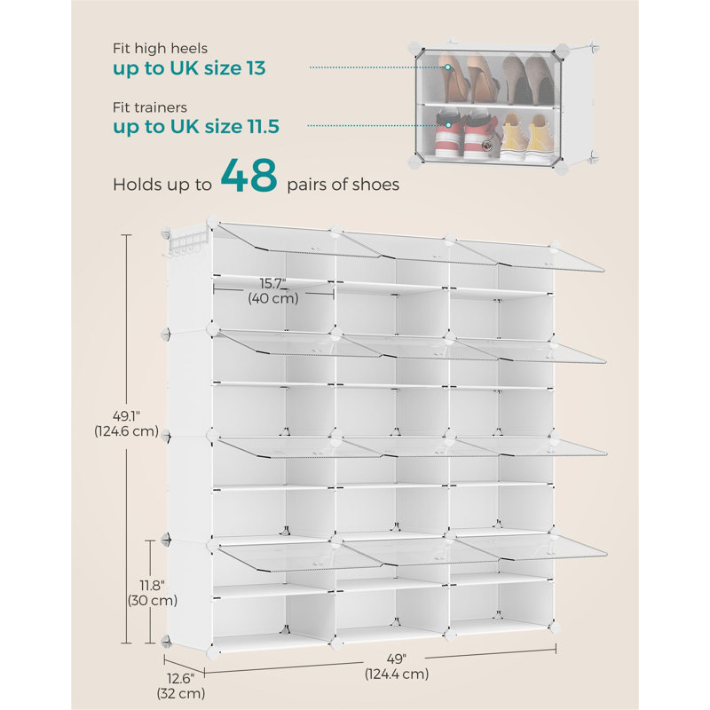 Cathelyne 48 Pair Shoe Storage Box