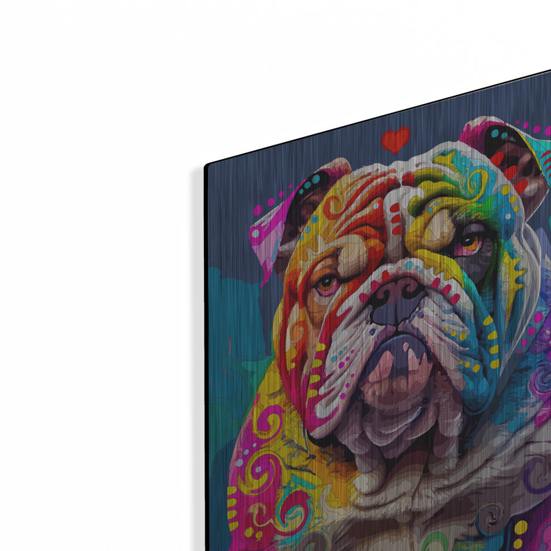 «The Unhumorable Bulldog» par Dean Russo, H 16 po x l 12 po