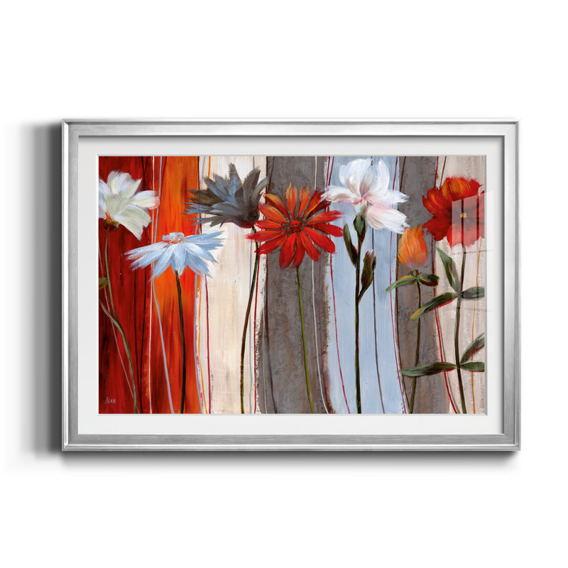 Spring Debut - Cadre photo, reproduction d'art sur papier, Argent, H 26,5 po x l 36,5 po x P 1,5 po