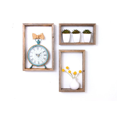 Nealon 3 Piece Cedar Accent Shelf