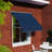 Retractable Window Awning with Adjustable Canopy Angle, Aluminum Frame-111142431-111142434