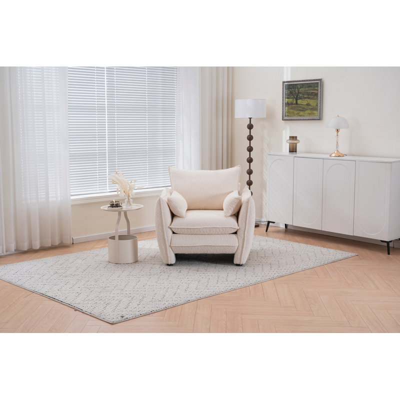 Chaise de salle à manger Sharp-Angle, Beige
