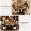 Round Dining Table 120cm, Walnut