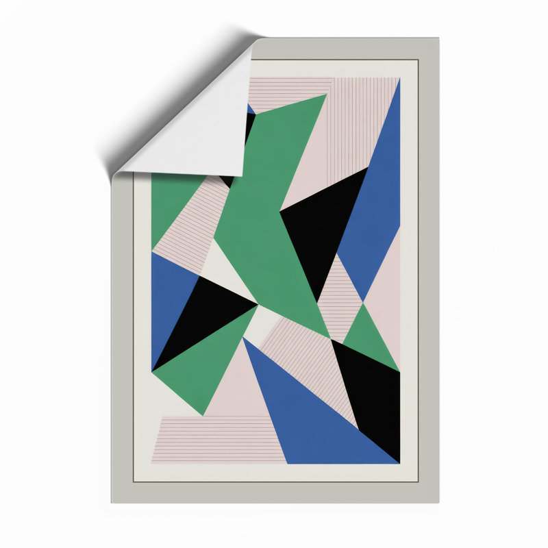 Angular Forms Geometric - Framed Print, A1 - 84.1 x 59.4 cm, Unframed
