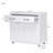 Two Door Side Table-White