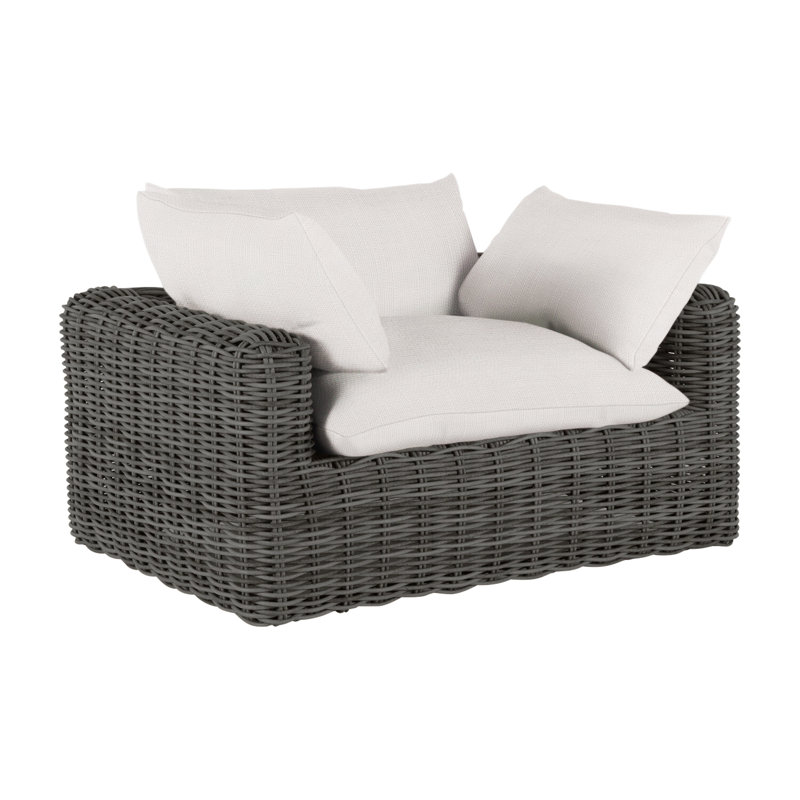 Montecito Woven Lounge - Raffia, Raffia, Linen Snow, Welt