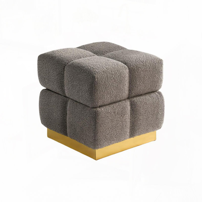 Square Storage Stool Ottoman