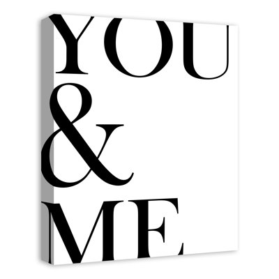 « you & me »-impression sur toile tendue