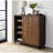 Chinn Rectangular Shoe Box In Natural Oak Finish - Construction For Practical Storage Cabinet Long-Term Use