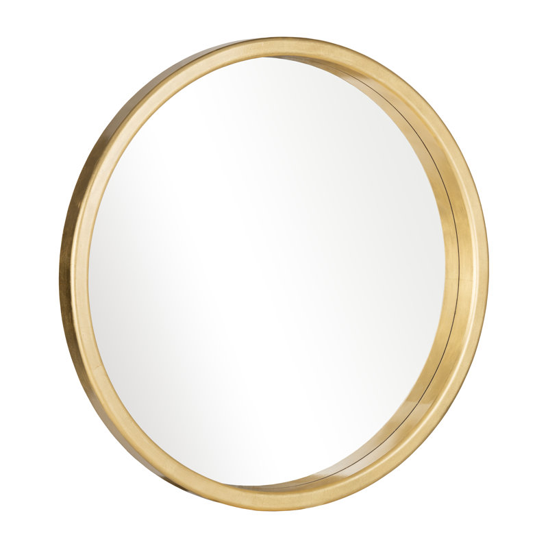 Modern Glam Round Circle Wall Mirror, 47" H x 47" W x 3.3" D