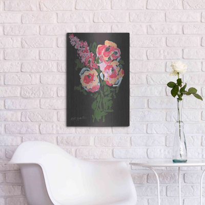 Luxe Metal Art 'Flowers For Charlotte' By Kait Rob " Flowers For Charlotte " by Kait Roberts