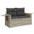  Garden Sofa Set Light Grey